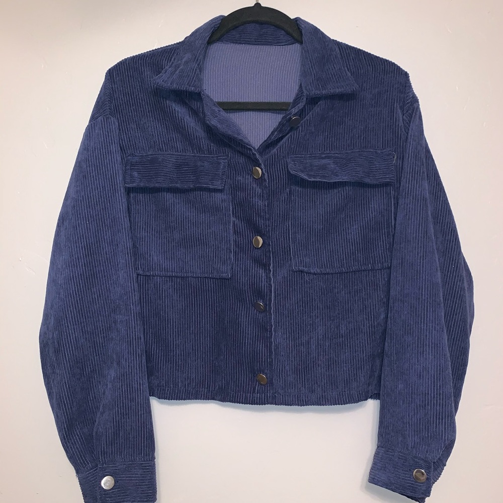 Vintage Navy Corduroy button up